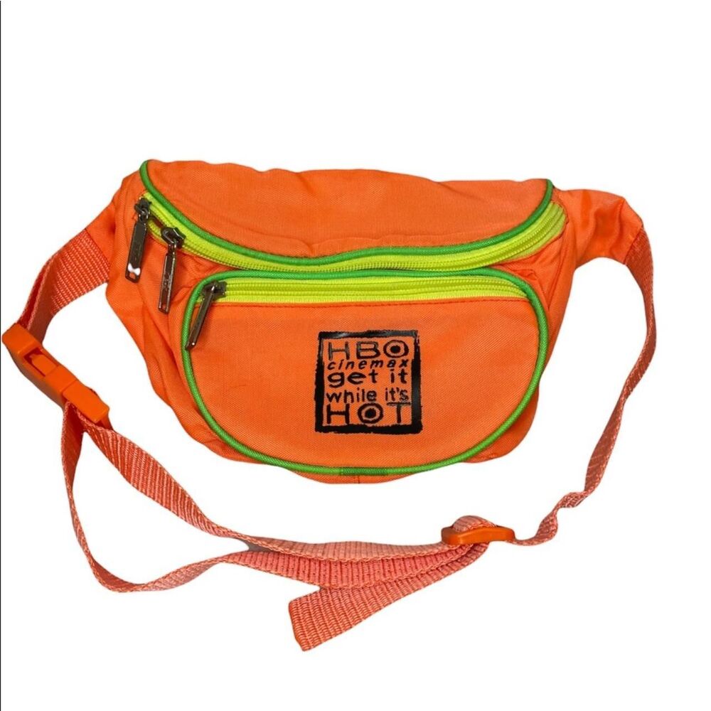 TA HBO CINEMAX Vintage 1990s Retro Color Promotional Fanny Pack Bum Bag